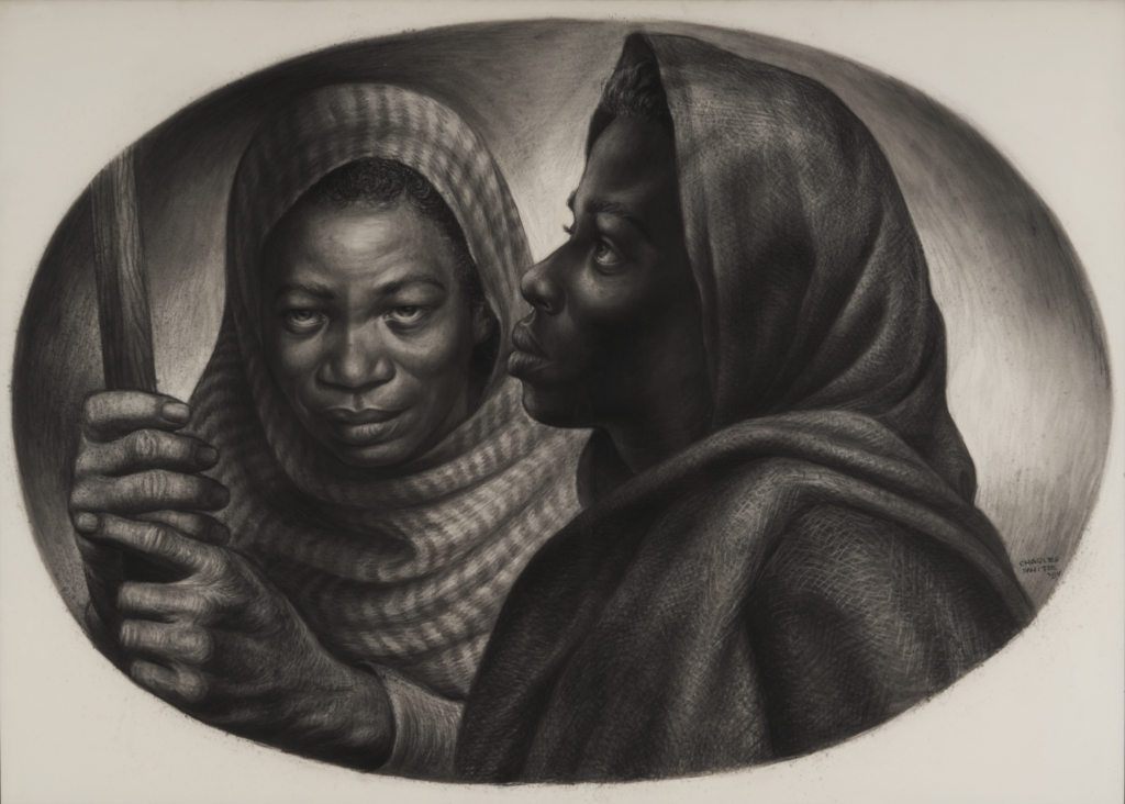 Drawing by Charles White, titled "General Moses and Sojourner Truth", depicting two famed African American women who fought for equality