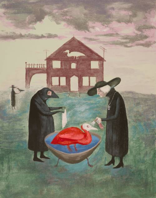 2023.63 - Baño de pájaros [Birdbath] by Lenora Carrington, 1978