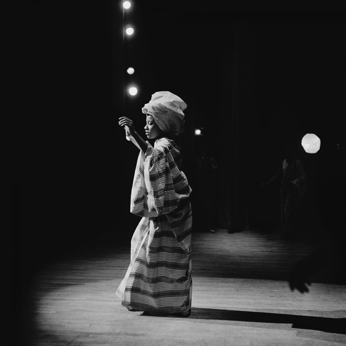 Kwame Brathwaite, Grandassa Model onstage, Apollo Theater, Harlem, ca. 1968; from Kwame Brathwaite: Black Is Beautiful (Aperture, 2019)