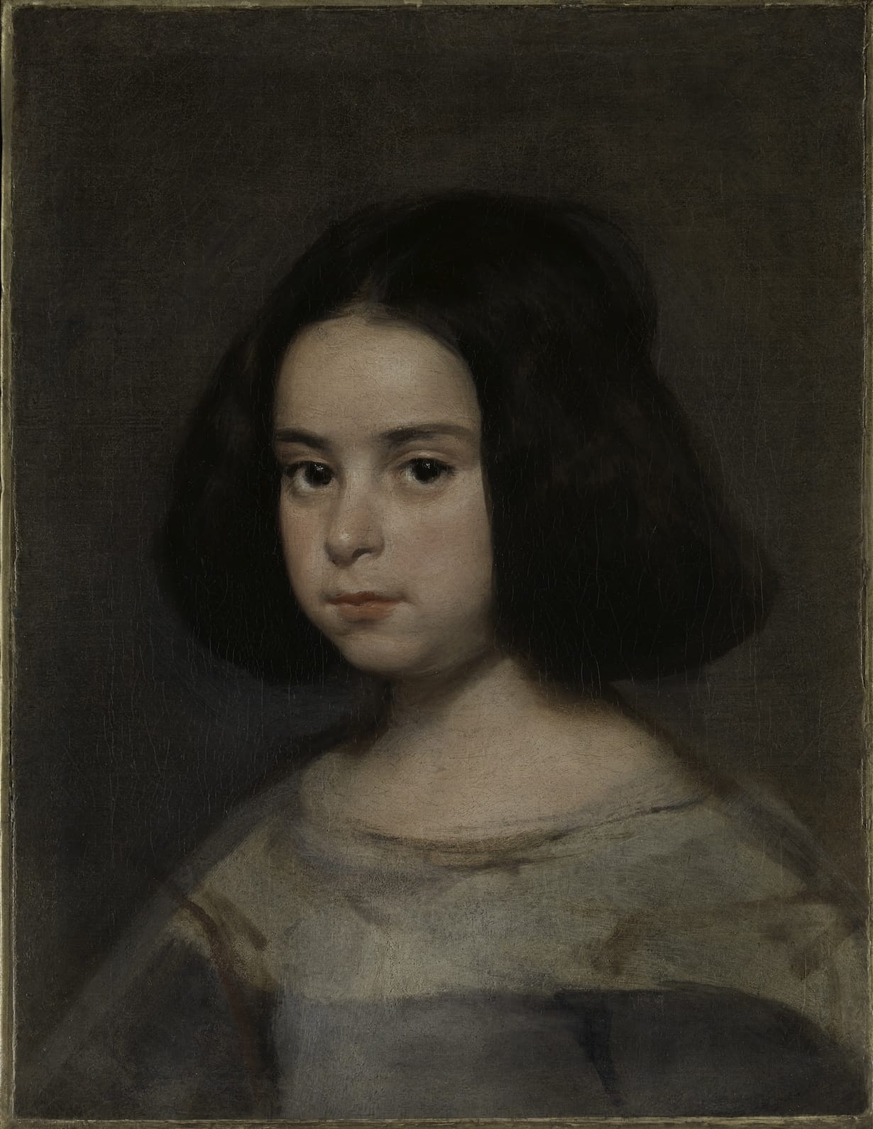 Diego Velázquez, Portrait of a Little Girl, 1638–42, oil on canvas, 20 ¼ x 16 in. The Hispanic Society of America, New York, NY