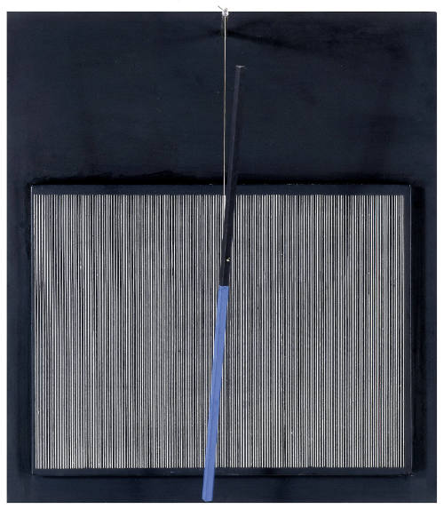 G1976.11.48 - Incliné bleu et noir [Tilted Blue and Black] by Jesús Rafael Soto, 1966