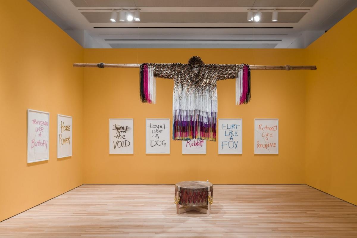 View of Jeffrey Gibson: This Is the Day at the Blanton Museum of Art, The University of Texas at Austin, July 14, 2019–September 29, 2019