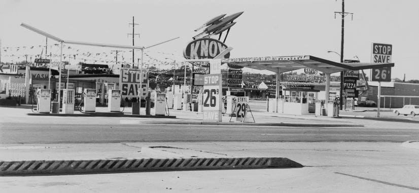 Ed Ruscha, Knox Less, Oklahoma City, Oklahoma, 1962, Gelatin-silver print, Photo courtesy of the artist