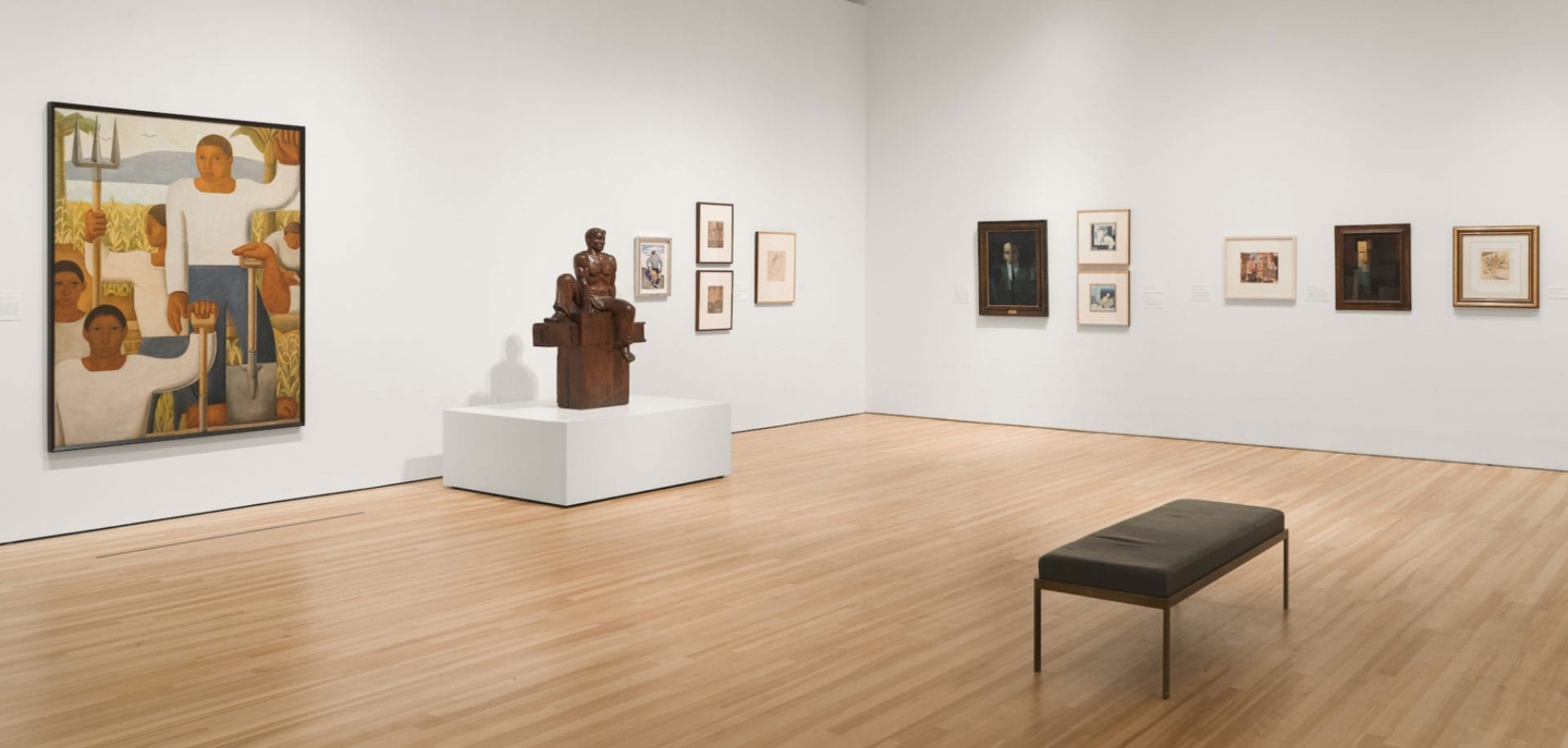 Installation View of The Avant-Garde Networks of Amauta: Argentina, Mexico, and Peru in the 1920s, February 16 – August 30, 2020, Blanton Museum of Art, The University of Texas at Austin