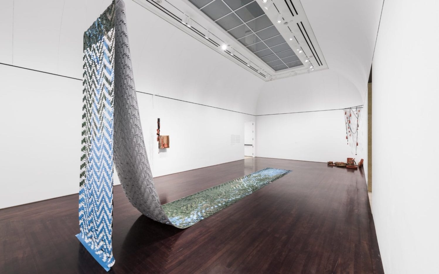 Installation view of Clarissa Tossin: Encontro das Águas [Meeting of Waters] at the Blanton Museum of Art, January 13–July 1, 2018, Courtesy of the artist and Luisa Strina Gallery