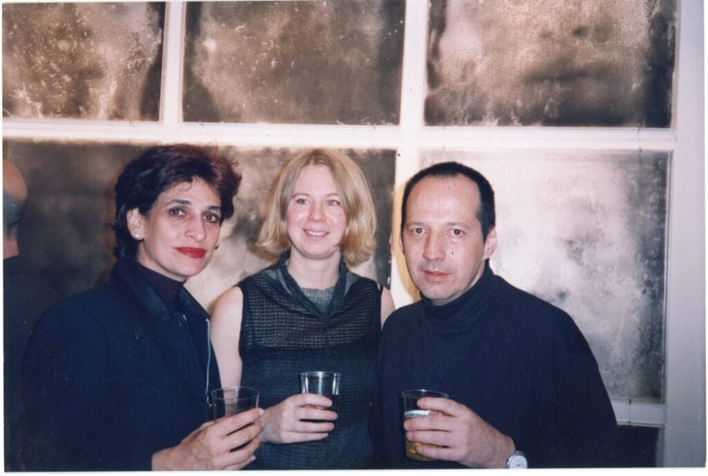 (From left to right): Sally Mizrachi, Malin Bart, and Oscar Muñoz, 1999.