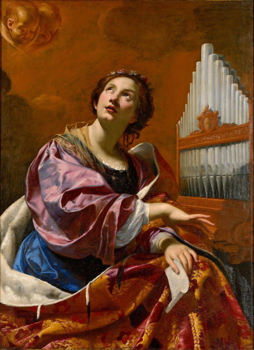 Simon Vouet, 'Saint Cecilia,' circa 1626, Oil on canvas, 52 13/16 x 38 11/16 in., Blanton Museum of Art, The University of Texas at Austin, The Suida-Manning Collection, 2017