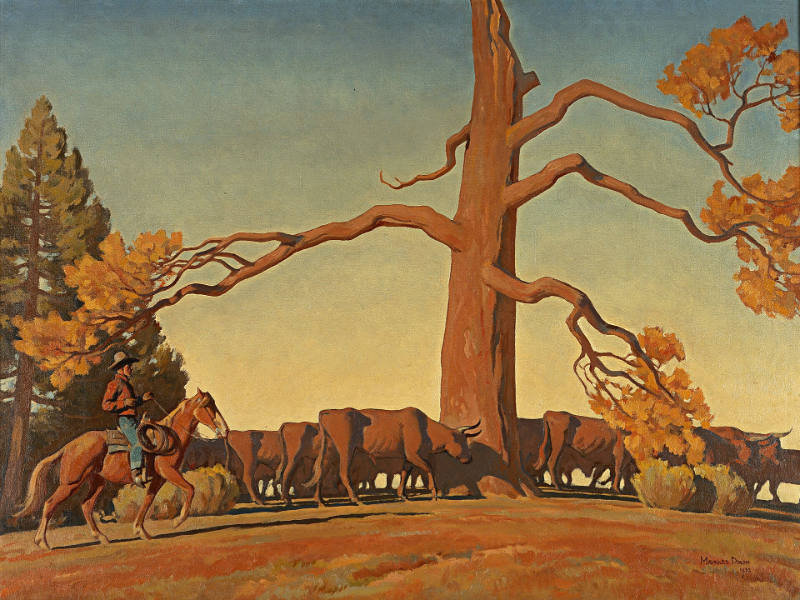 Lafayette Maynard Dixon, 'Top of the Ridge,' 1933, oil on canvas, 45 in. x 57 1/4 in., Blanton Museum of Art, The University of Texas at Austin, Gift of C.R. Smith, 1976